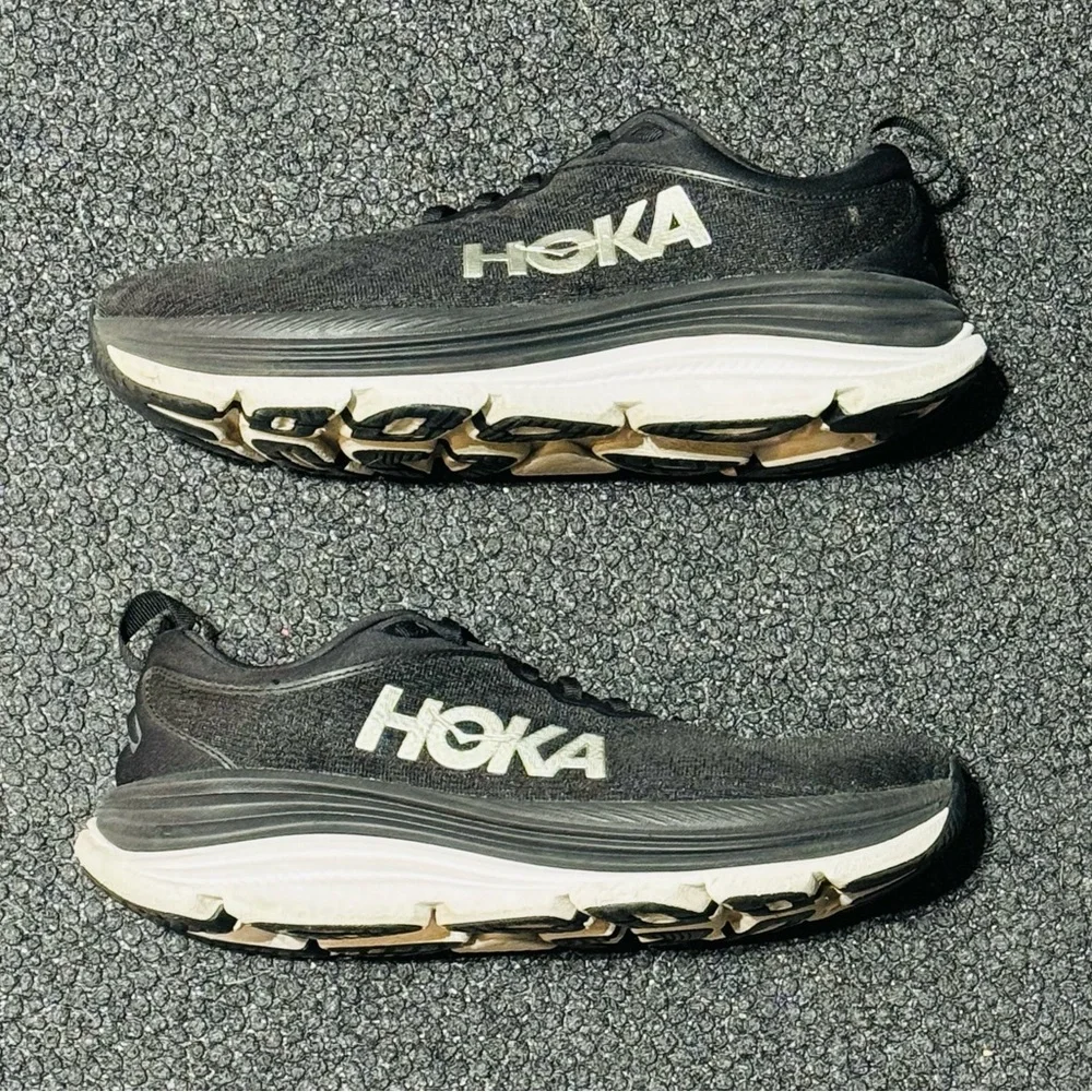 Hoka One One Gaviota 5 2E ‘Black White’ Sz 9.5M - Picture 3 of 6